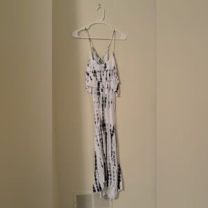 Blush White Tie Dye Dress